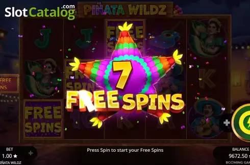 Free Spins Win Screen 2. Pinata Wildz slot