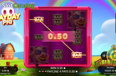 Win Screen. Payday Pig slot