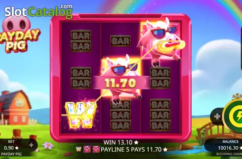 Win Screen 2. Payday Pig slot