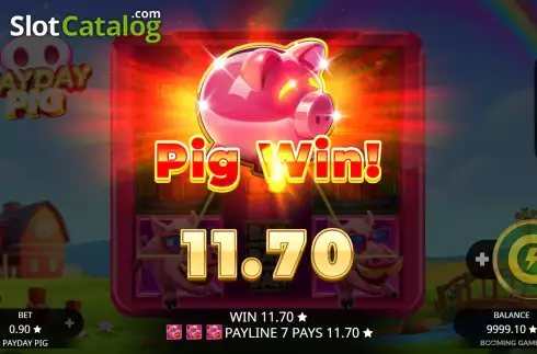 Win Screen 3. Payday Pig slot