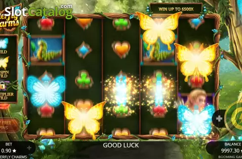 Random Wilds Feature Win Screen. Butterfly Charms slot