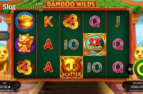 Reel Screen. Bamboo Wilds slot