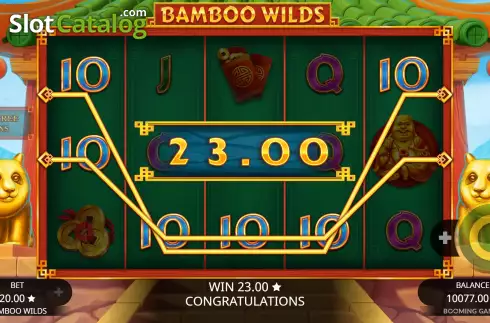Win Screen 4. Bamboo Wilds slot