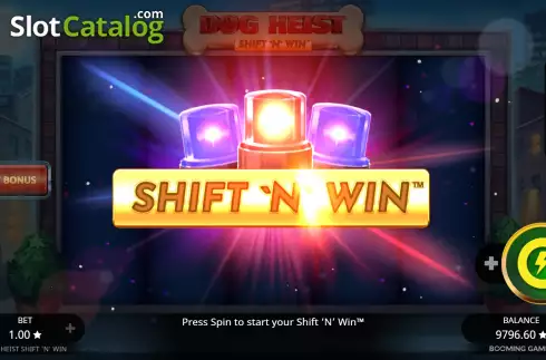 Bildschirm8. Dog Heist Shift 'N' Win slot