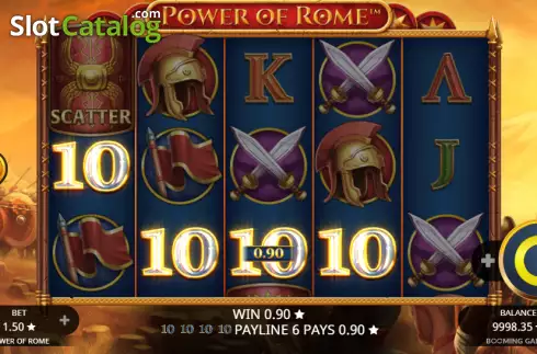 Win screen 2. Power of Rome slot