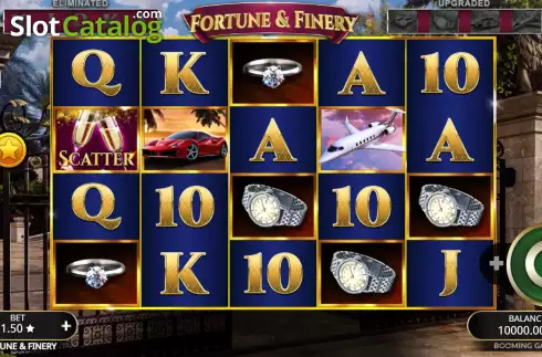 Game screen. Fortune & Finery slot