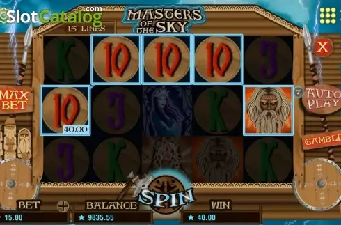 Schermo5. Masters of the sky slot