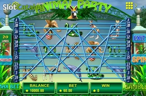 Skärmdump3. Animal Party slot