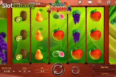 Game Workflow screen. Cherry Bomb slot