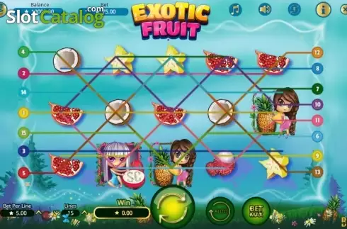 画面3. Exotic Fruit (エキゾチック・フルーツ) カジノスロット