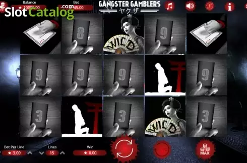 Reels screen. Gangster Gamblers slot