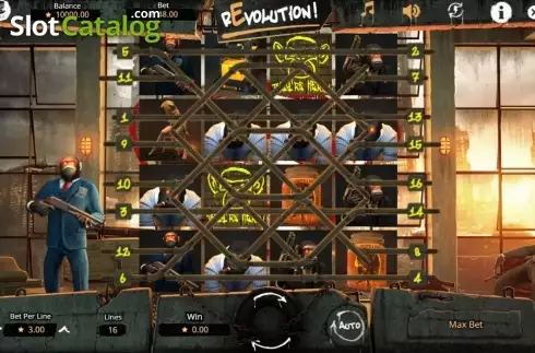 Bildschirm3. Revolution (Booming Games) slot