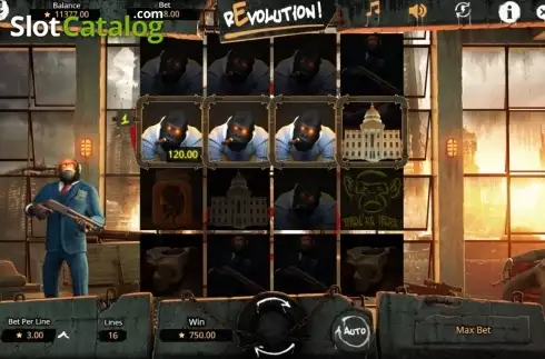 Skärmdump5. Revolution (Booming Games) slot