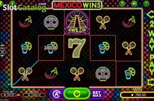 画面5. Mexico Wins (メキシコ・ウィンズ) カジノスロット