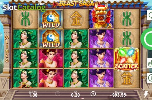 Win Screen 1. Beast Saga slot