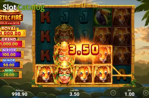 Win Screen 2. Aztec Fire: Hold and Win slot