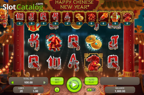 Game Workflow screen. Happy Chinese New Year slot