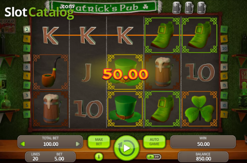 Schermo3. Patrick's Pub slot