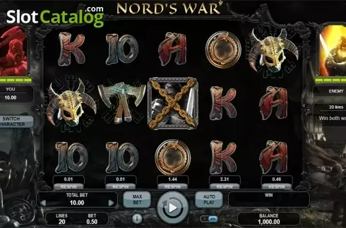 Attack screen 2. Nord's War slot