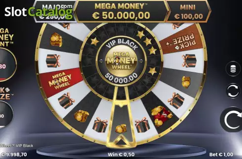 Skärmdump3. Mega Money Wheel VIP Black slot