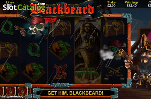 Reel Screen. Blackbeard (Bulletproof Games) slot