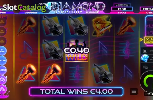 Free Spins Win Screen. Diamond Symphony DoubleMax slot
