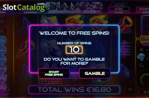 Free Spins Win Screen 2. Diamond Symphony DoubleMax slot