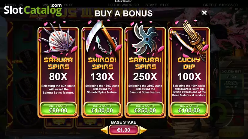 Lotus Warrior Slot Buy a Bonus
