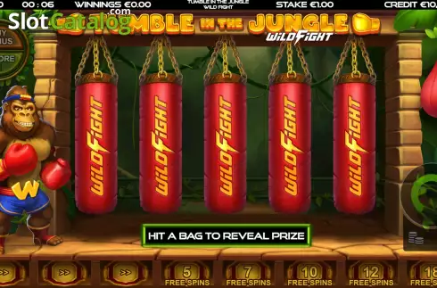 Bonus Game Win Screen 3. Tumble in the Jungle Wild Fight slot