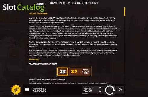 Captura de tela8. Piggy Cluster Hunt slot