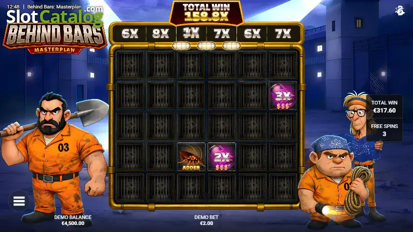 Behind Bars Masterplan Slot