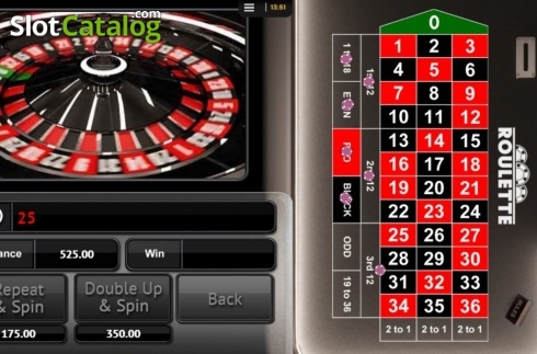 Game Screen. Roulette (CORE Gaming) slot