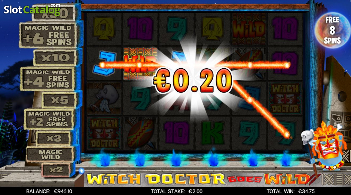 witch doctor goes wild slot