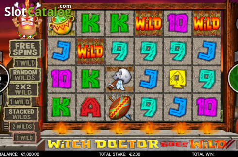 画面2. Witch Doctor Goes Wild (ウィッチ・ドクター・ゴーズ・ワイルド) カジノスロット