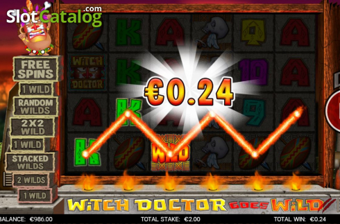 Win Screen 1. Witch Doctor Goes Wild slot