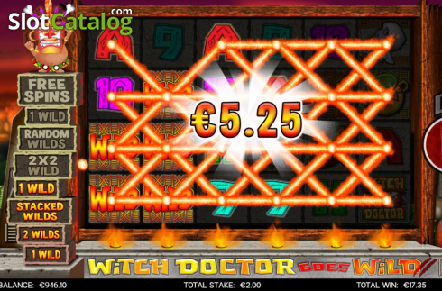 Win Screen 4. Witch Doctor Goes Wild slot