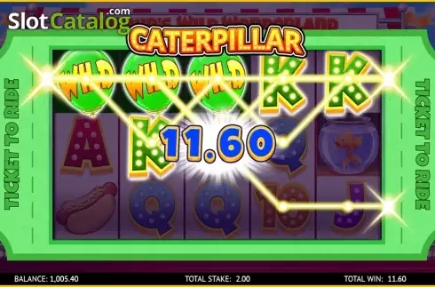 Caterpillar screen 2. Wilbur's Wild Wonderland slot