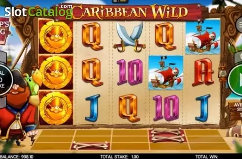 Reel screen. Caribbean Wild slot