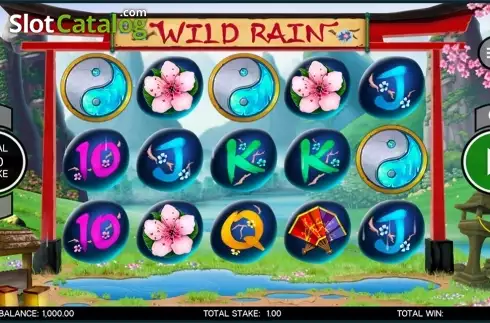 Reels screen. Wild Rain slot