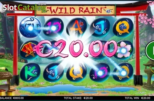 Wild win screen. Wild Rain slot