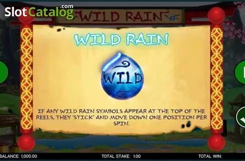 Paytable 1. Wild Rain slot