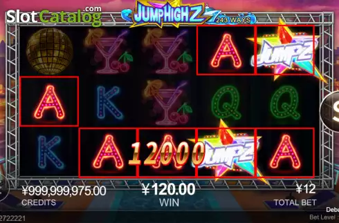 Win screen. Jump High 2 slot