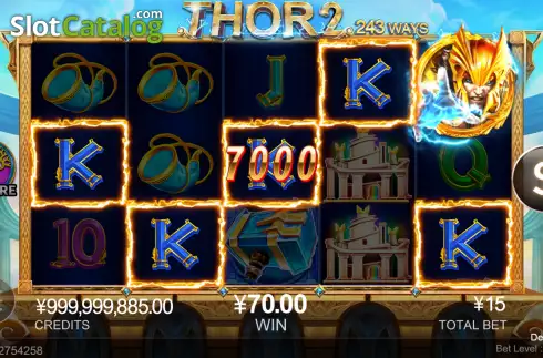 Win screen. Thor 2 slot