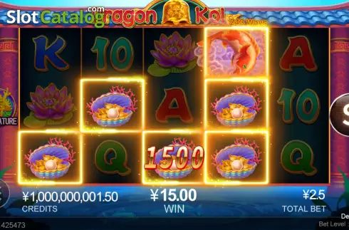 Win screen 2. Dragon Koi slot