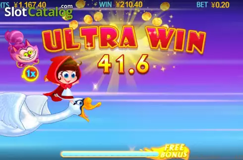 Ultra Win Screen. Alice Run slot