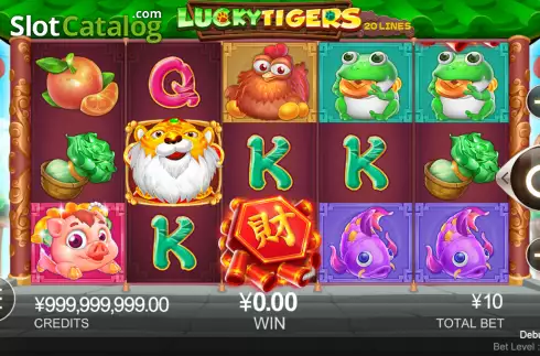 Bildschirm2. Lucky Tigers slot