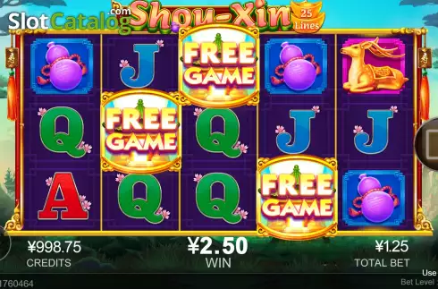 Free Spins Win Screen. Shou-Xin slot