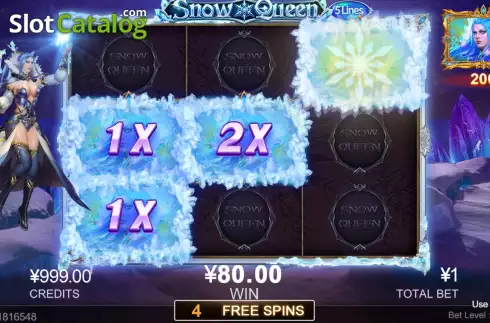Free Spins GamePlay Screen 2. Snow Queen (СQ9Gaming) slot