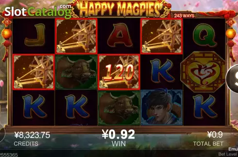 Win Screen 2. Happy Magpies slot