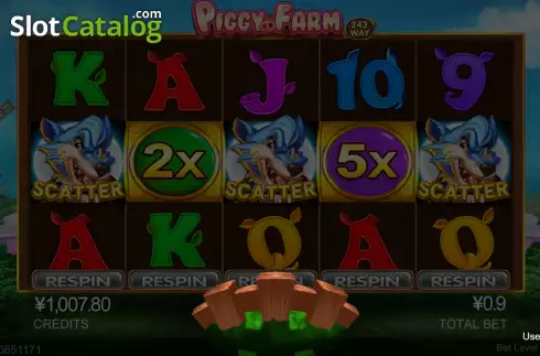 Free Spins Win Screen. Piggy Farm slot